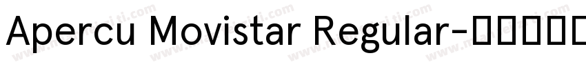 Apercu Movistar Regular字体转换